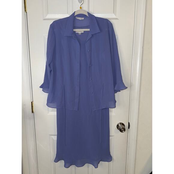 Dress Barn 2-Piece Matching Dress Set lilac - Picture 1 of 6